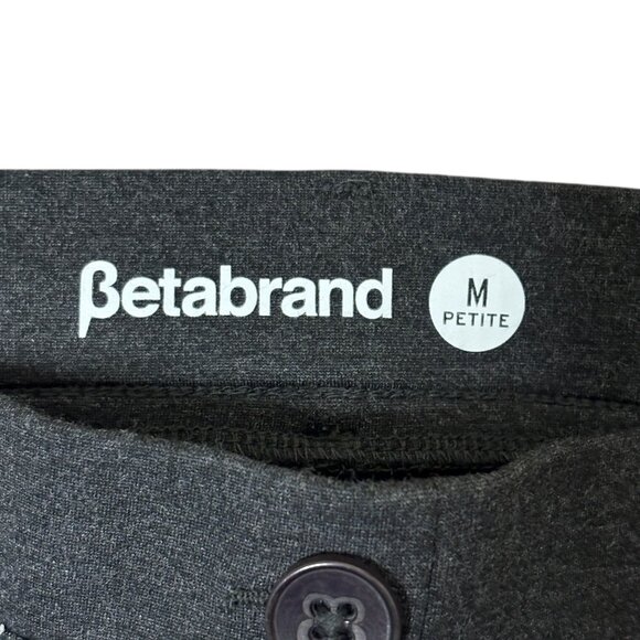 Betabrand Charcoal Gray straight Pants Size Medium Petite - Picture 5 of 7